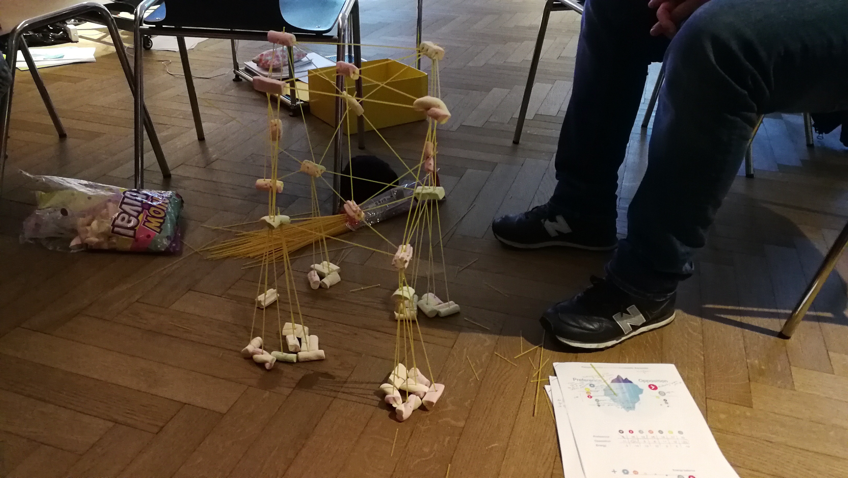 Mit obskuren Mitarbeiter-Tests versuchen einige Mittelständler herauszufinden, wie sie sich für die Zukunft besser aufstellen. Hier sollten im Jahr 2020 Mitarbeiter mit Spaghetti und Marshmallow in einem Schweizer Start-Up einen möglichst hohen Turm bauen. Wer nicht hoch genug hinauskam, wurde gefragt, ob man sich im Unternehmen noch wohl fühle. Absurdistan pur, wofür obendrein häufig von Personalabteilungen viel Geld ausgegeben wird. Denn für solche "Tests" holt man sich gerne externe BeraterInnen ins Haus.