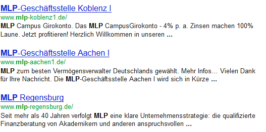 PR-Maschine Google für MLP. Alles MLP-Domains oder was?