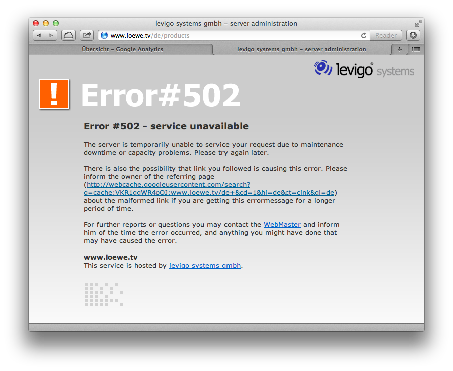 Loewe ist Pleite - die Webseite ist bereits nicht mehr erreichbar
