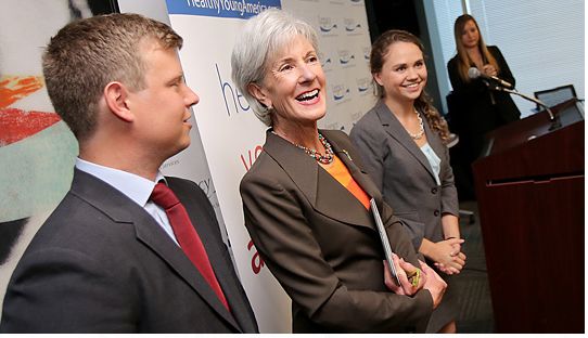 Die Bundesgesundheitsministerin der USA, Kathleen Sebelius.