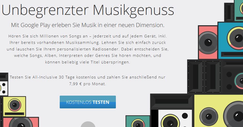 So wirbt Google für seinen neuen Musikdienst.