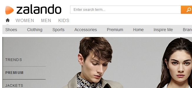 Zalando in UK.
