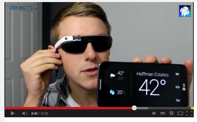Ein Google Glass Eplorer.