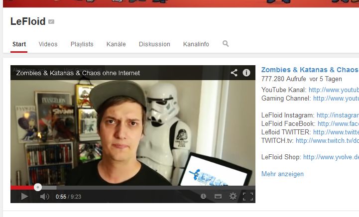 Deutscher YouTube-Star LeFloid.