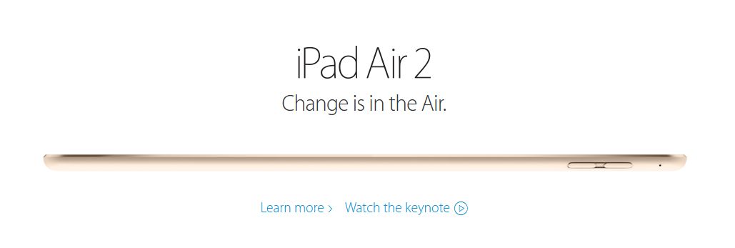 Apple stellte sein neues iPad Air 2 vor.
