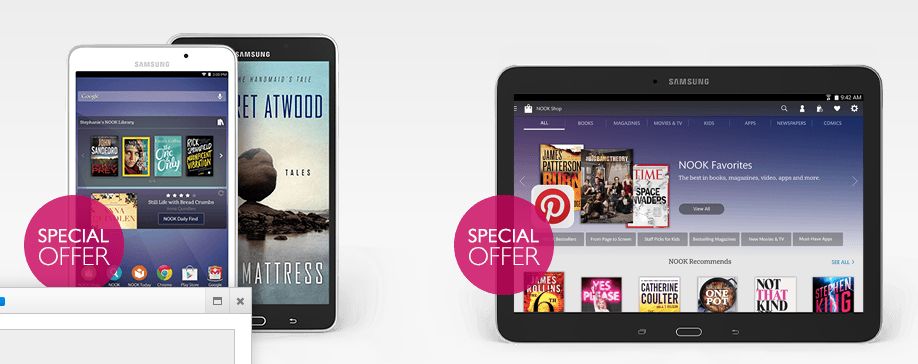 E-Books können auch auf Nook-Tablets gelesen werden. Das macht E-Book-Reader unnötig.