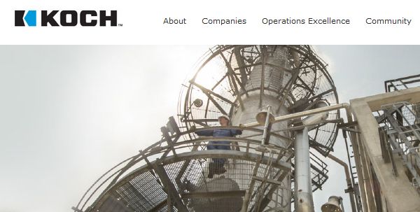 Koch Industries, Inc. ist ein US-amerikanisches multinationales Unternehmen mit Hauptsitz in Wichita, Kansas, USA. Der Konzern ist im verarbeitenden Gewerbe, Handel oder der Ölindustrie überaus erfolgreich.