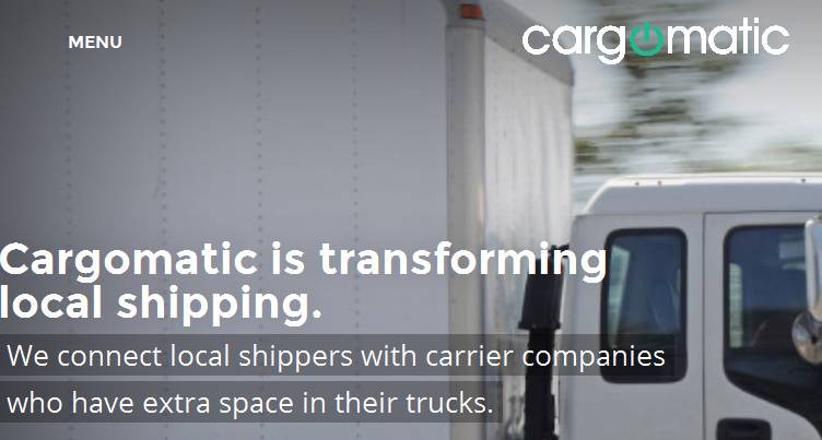 So bewirbt Cargomatic seine LKW-App.