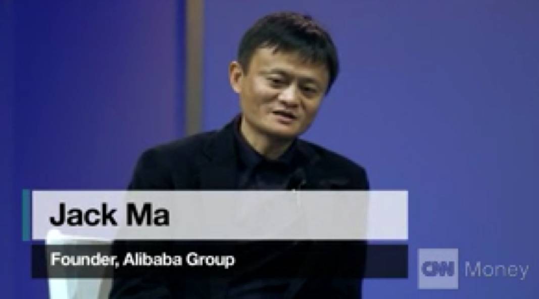 Jack Ma, der Alibaba-Gründer, in einem Beitrag auf CNN Money.