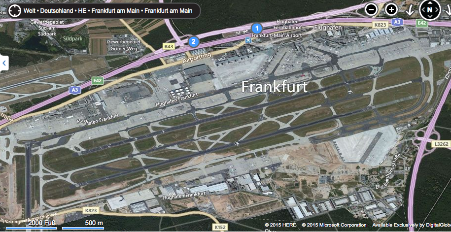 Der Flughafen Frankfurt am Main gehört zu den größten Flughäfen der Welt.