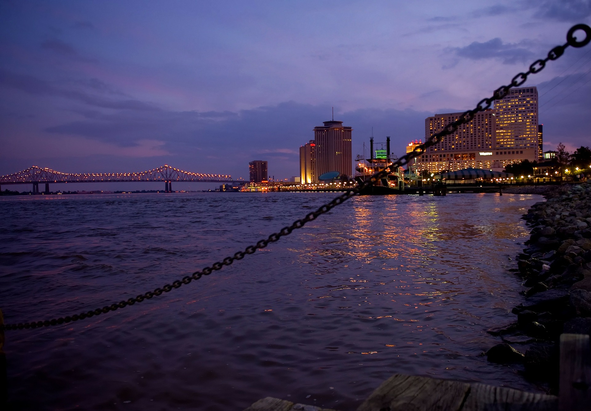 New Orleans ist schön am Wasser gelegen.