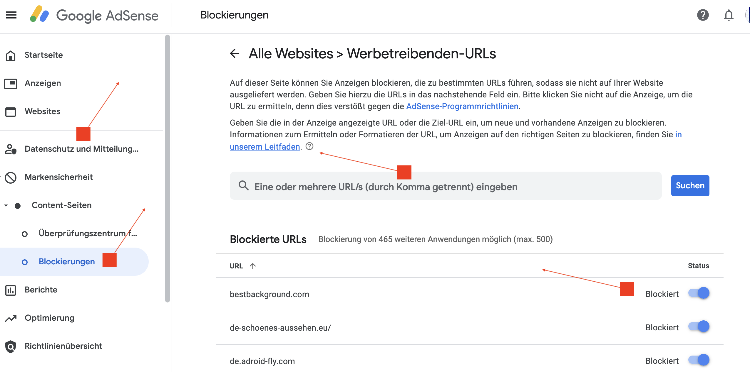 So blockierst Du Werbekunden, unerwünschte Anzeigen, die von Google Adsense auf Deiner Webseite ausgespielt werden, auf Deinen Webseiten für Deine Nutzer.