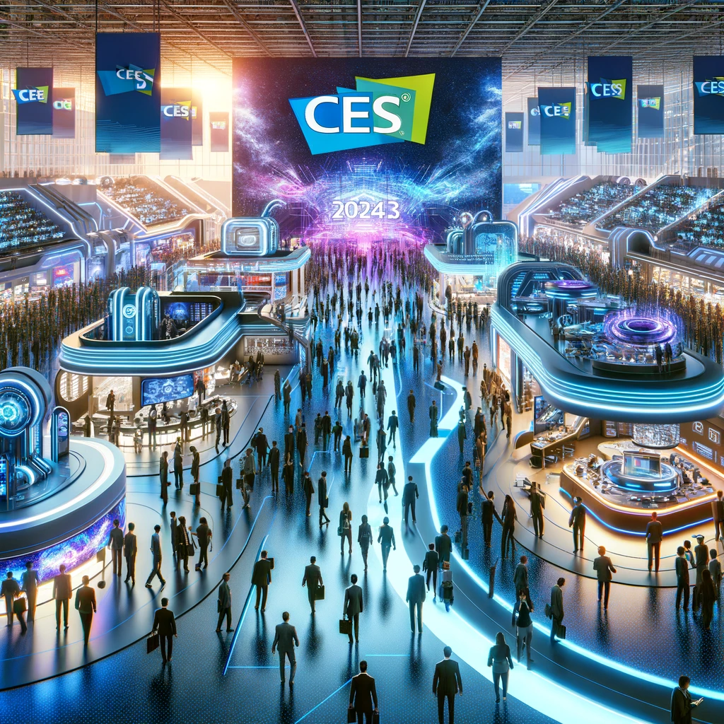 Die Consumer Electronic Show 2024 verspricht, wie in den vergangenen Jahren, einige neue Techniktrends. So stellt sich Chat CPT die Show vor.