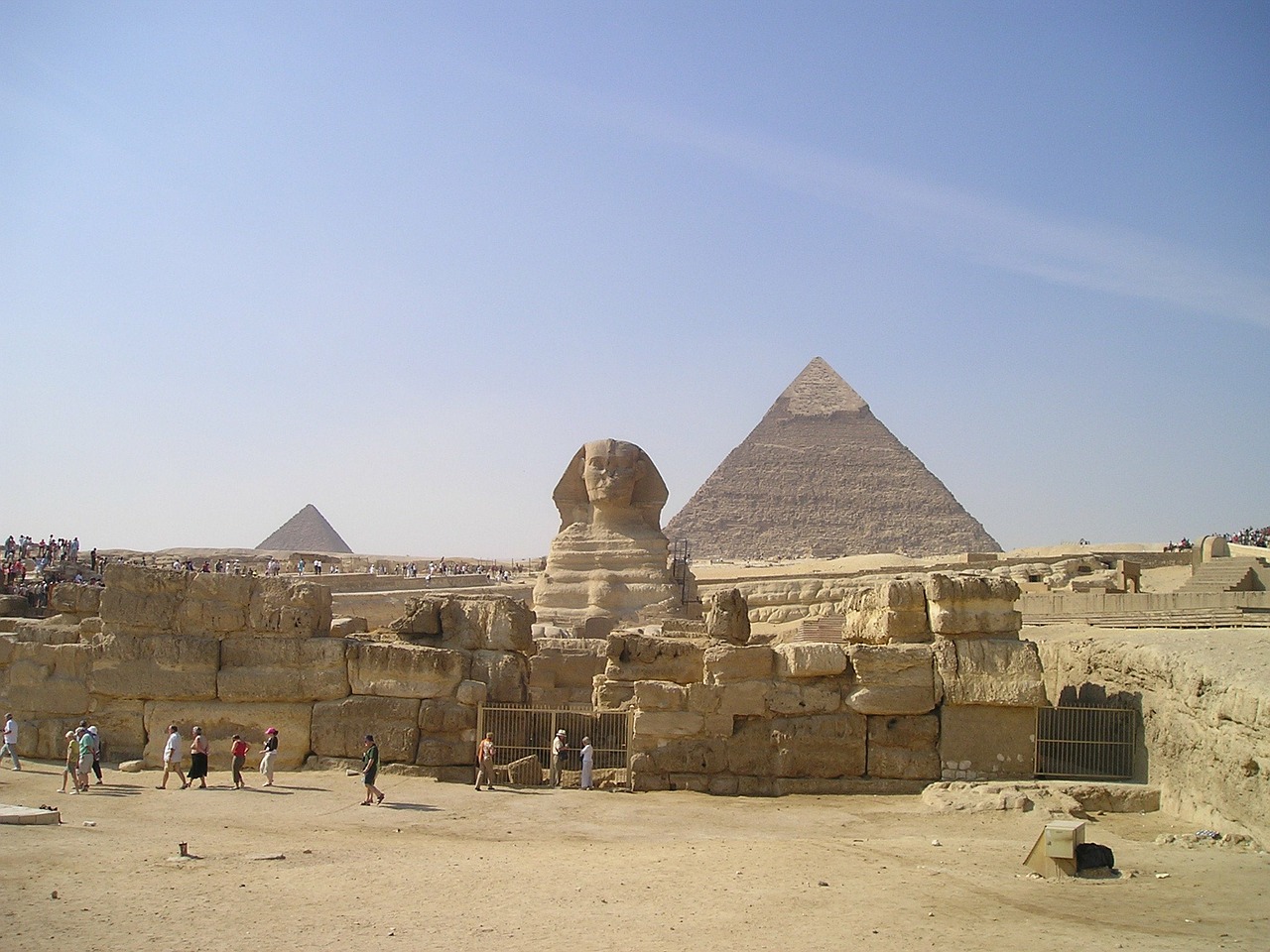 Die Pyramide von Gizeh.