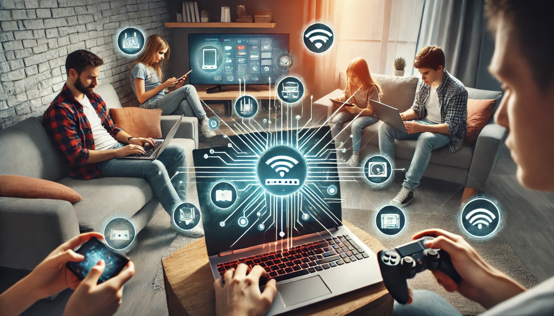 Vernetzte Welt. Bild: NETZ-TRENDS.de mit Hilfe von KI Chat GPT.