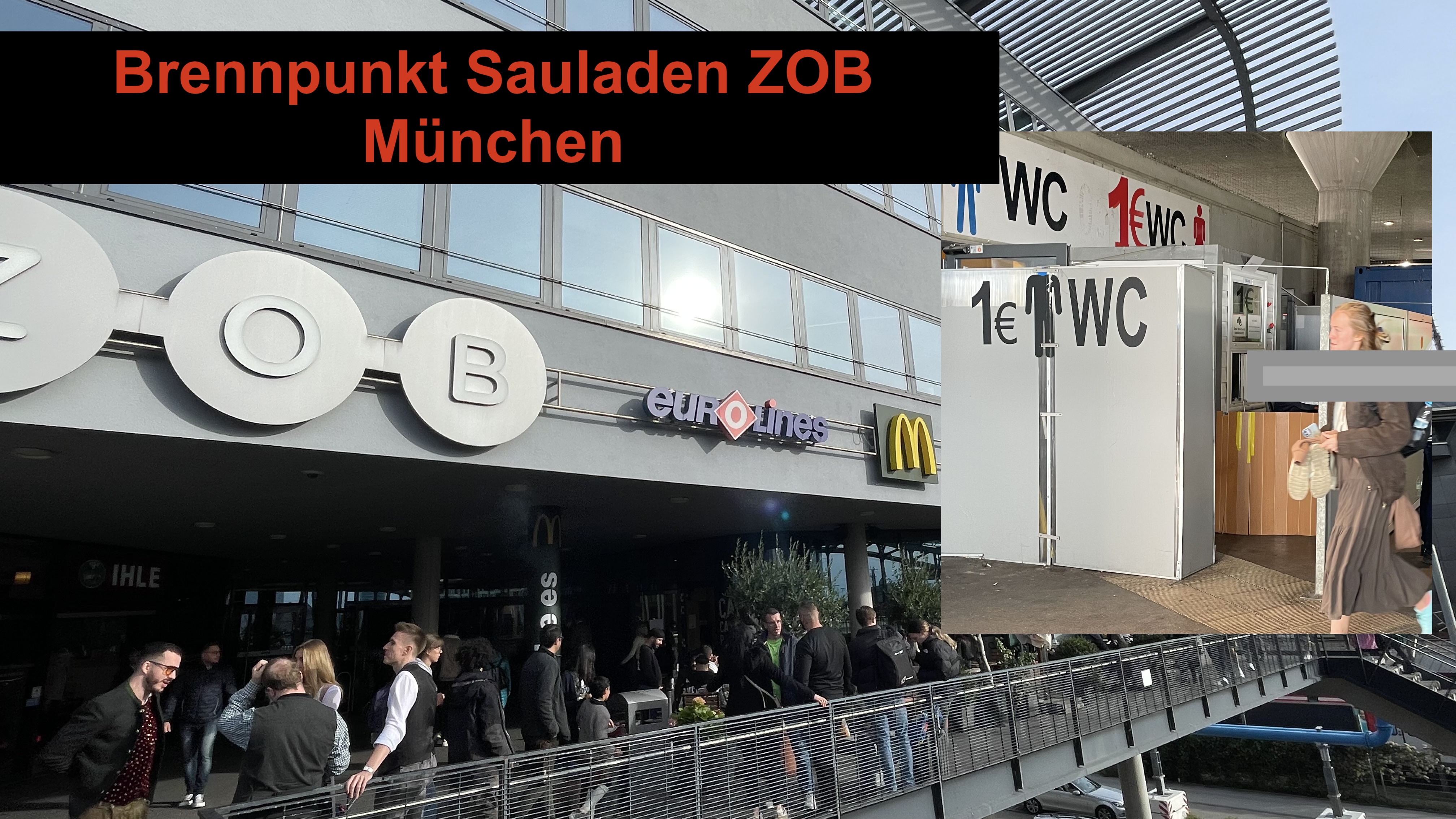 Betreibt den ZOB München und wirkt überfordert: Der BRK-Kreisverband München (Bayerisches Rotes Kreuz). Besitzer der Immobilie ist jedoch die milliardenschwere Wealthcap Kapitalverwaltungsgesellschaft mbH, eine Tochter der HypoVereinsbank. (Bild: NETZ-TRENDS)