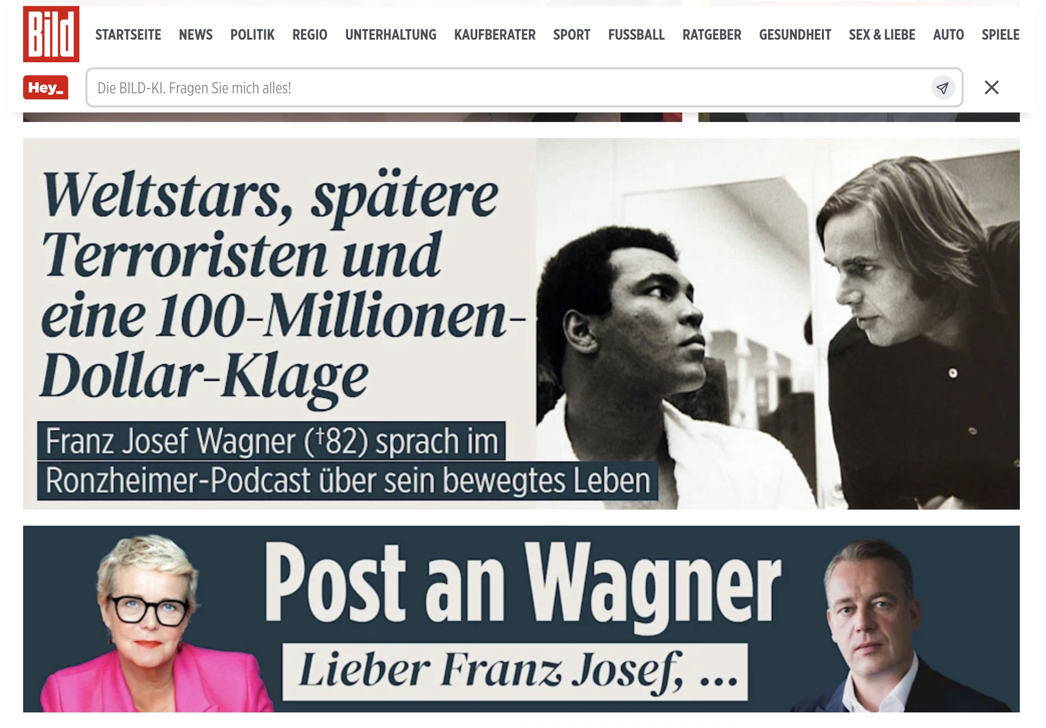 Große Trauer nicht nur bei BILD. Auch uns fehlt er.