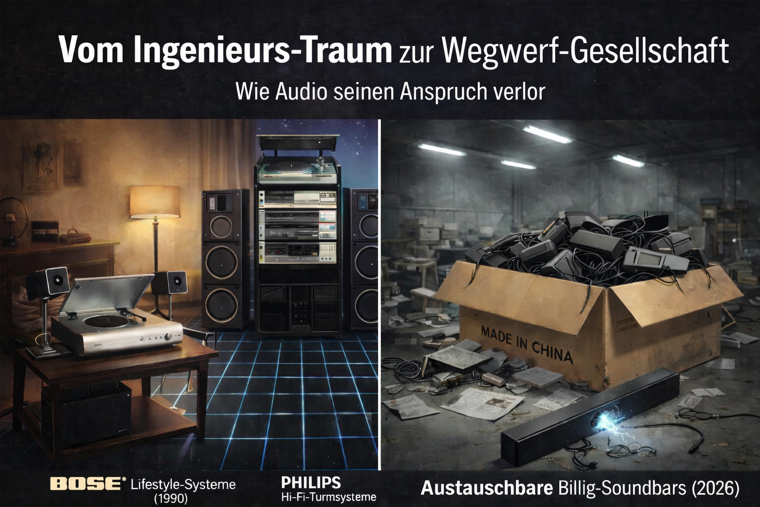 Das Bild ist KI-generiert und deutet Produkte lediglich symbolhaft an.