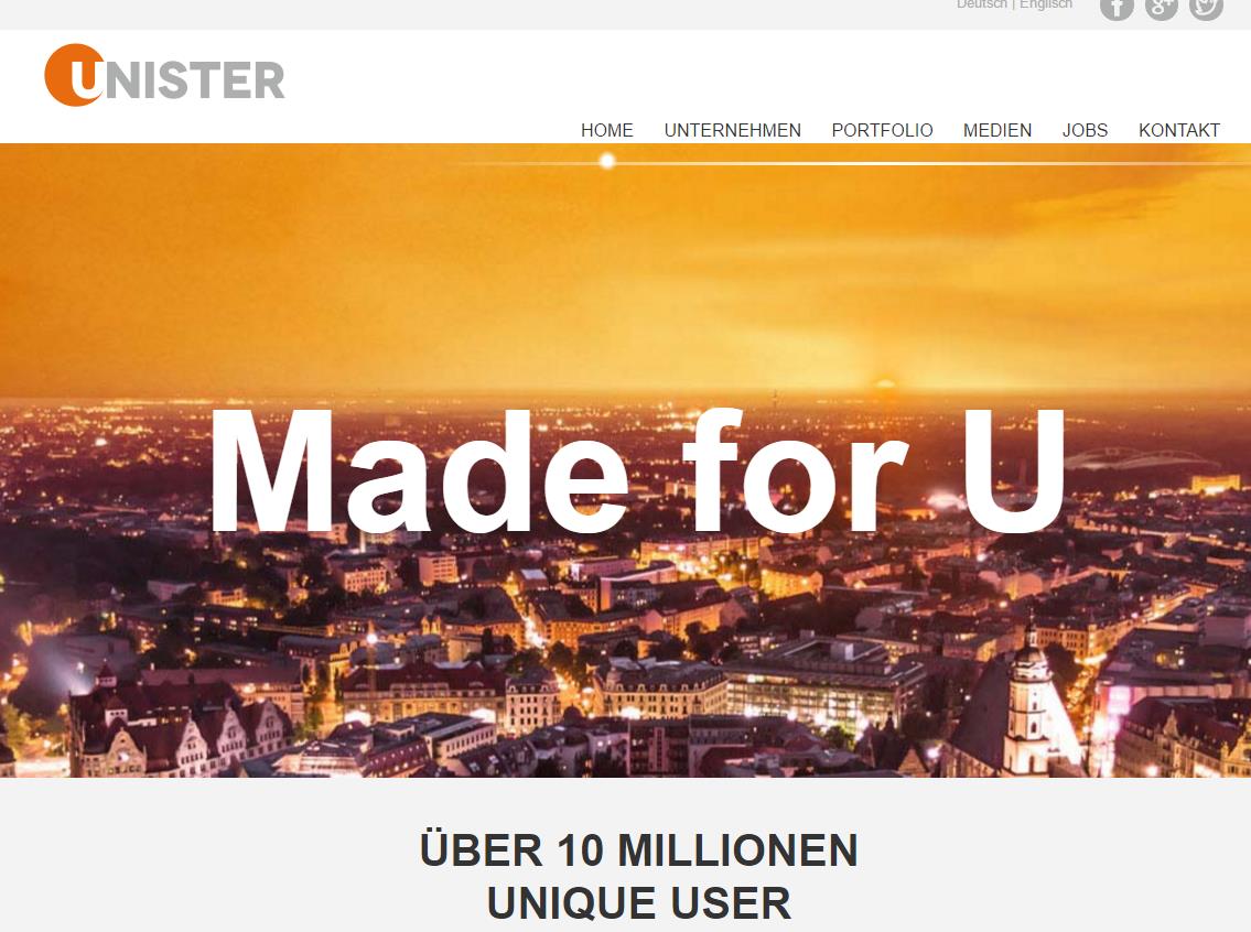 Mit über 10 Millionen Seiten-Besuchern pro Monat gehört Unister zu den größten Internet-Unternehmen in Deutschland.