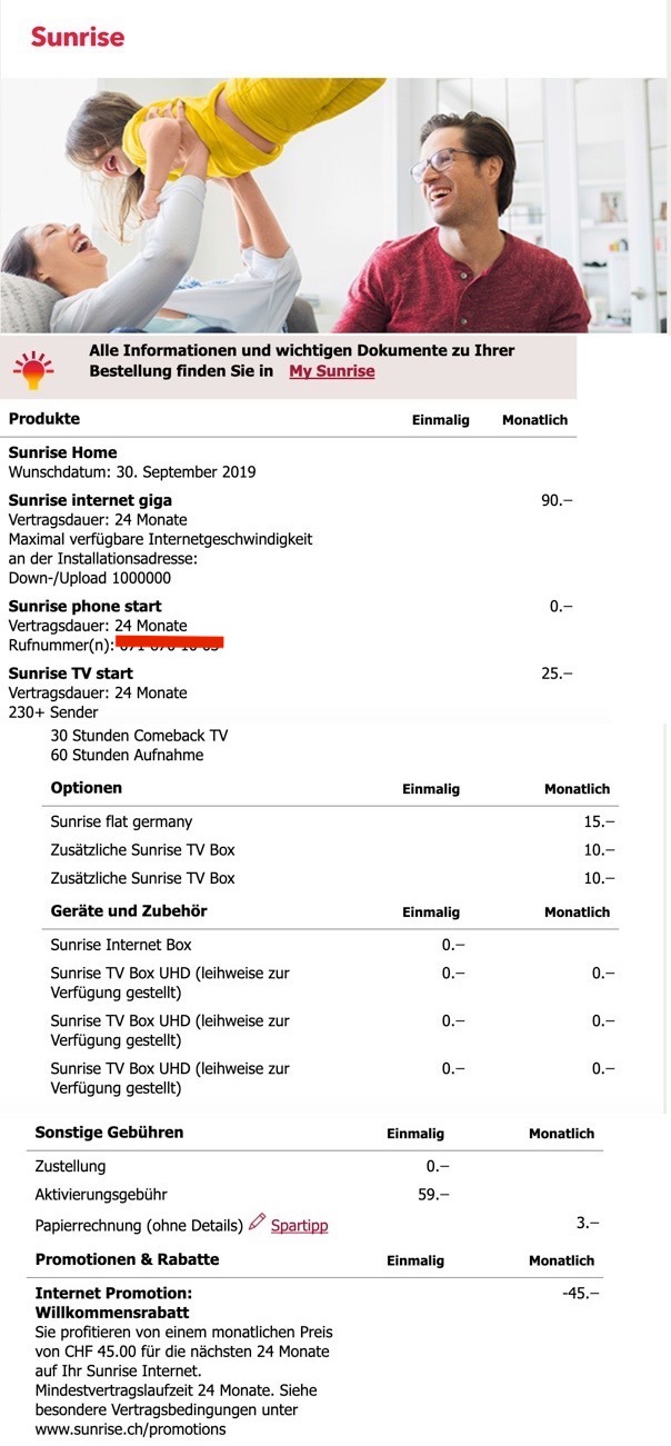 Viele Zahlen und Positionen. Doch was zahlt der Kunde denn nun effektiv am Monatsende? Und was nach den 24 Monaten Vertragslaufzeit?