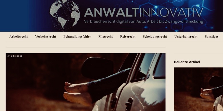 anwalt-innovativ.de ist ein neues Verbraucherportal.