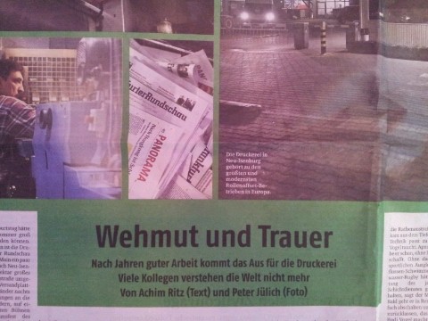 Zitterpartie Frankfurter Rundschau. Droht das Ende des linken und linksliberalen Journalismus?