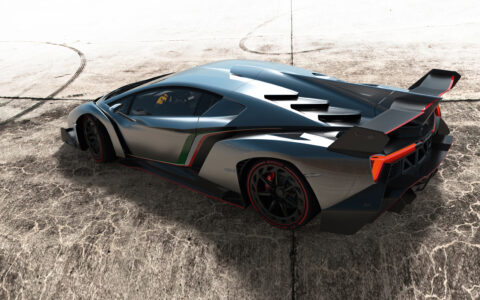 Lamborghini Veneno - der Supersportwagen gehört zur deutschen Audigruppe. Hier ein Prototyp zu Ehren des 50-jährigen Firmenjubiläums von Automobili Lamborghini.
