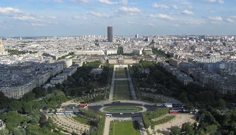 Die Skyline von Paris.