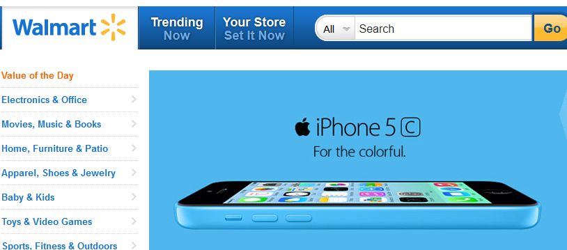 Billiger: 20 Prozent Rabatt auf iPhone 5C bei Walmart