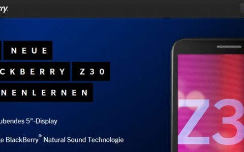 Stellte Blackberry am 19. September vor: Das neue Blackberry Z30.