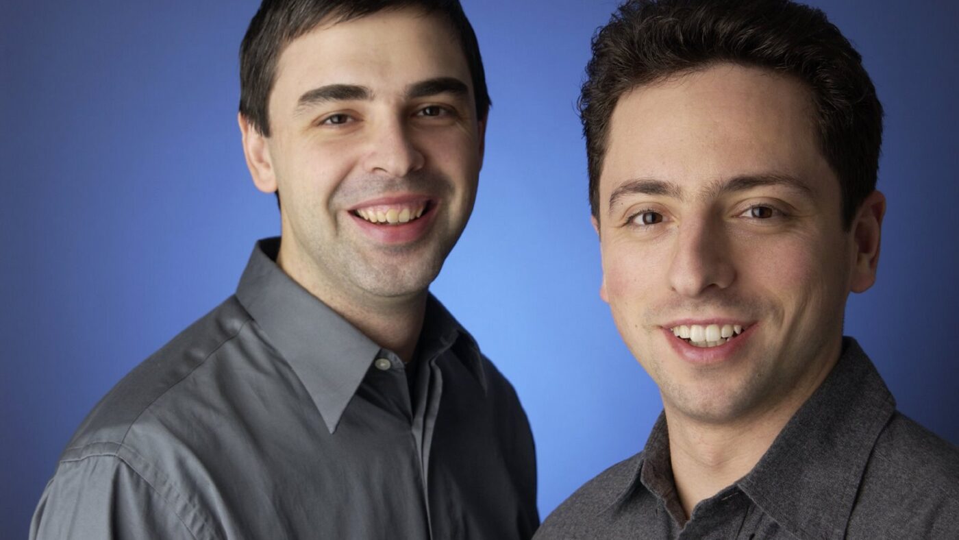 Haben gut lachen: Die Google-Gründer Larry Page und Sergey Brin, CEO.