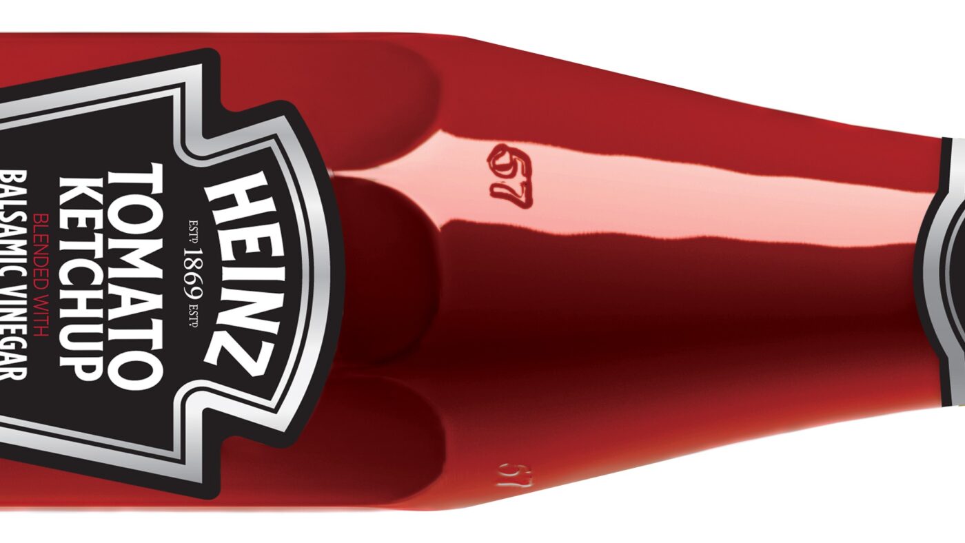 Die berühmte Heinz-Ketchup-Flasche.