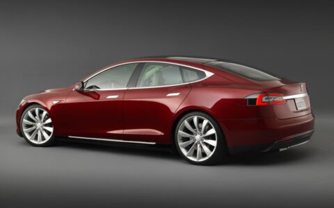 Der Tesla Model S.