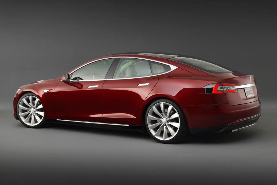 Der Tesla Model S.
