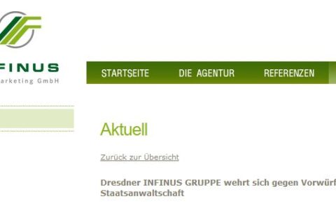 In der Infinus PR & Marketing GmbH wurden vor allem die Werbematerialen des Finanzdienstleisters erstellt.
