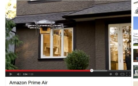 So stellt amazon sein künftiges Luftliefer-System Prime Air vor.