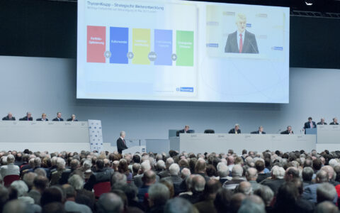 Hauptversammlung von ThyssenKrupp.