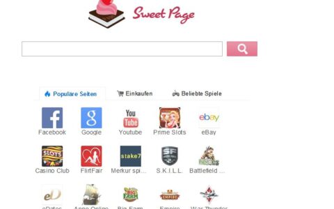 Sorgt derzeit bei vielen für Ärger: Sweet-Page.com