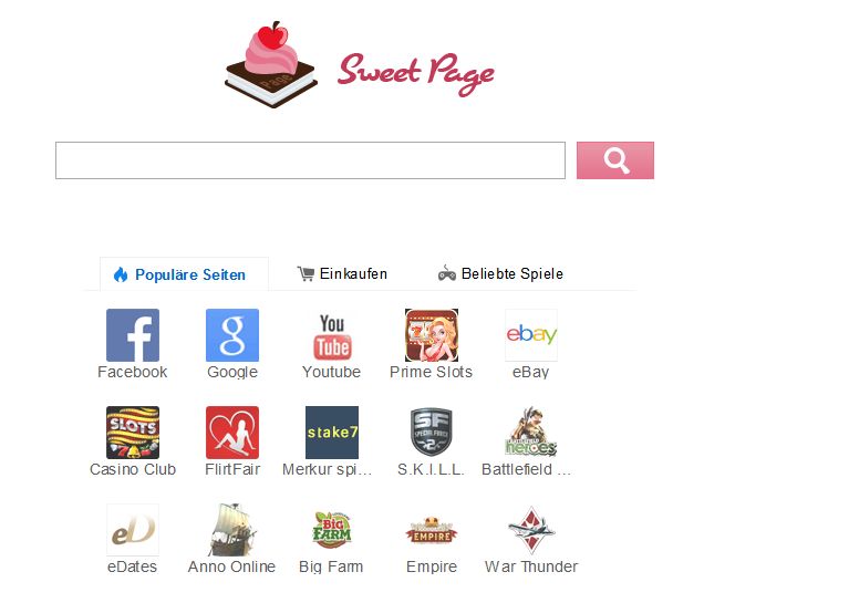 Sorgt derzeit bei vielen für Ärger: Sweet-Page.com