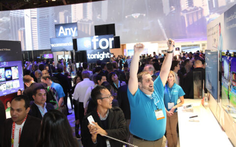 Jubel an der Consumer Electronic Show in Las Vegas. Hier ein Foto aus dem Jahr 2013.