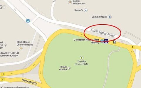 Google entschuldigt sich für Adolf-Hitler-Platz in Google Maps