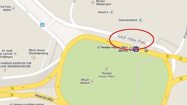 Google entschuldigt sich für Adolf-Hitler-Platz in Google Maps