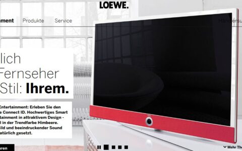 Erstmal gerettet: Der deutsche TV-Hersteller Loewe. Eine Traditionsmarke Made in Germany seit 90 Jahren.