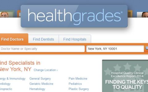healthgrades - die große Arzt-Bewertungsseite aus den USA.