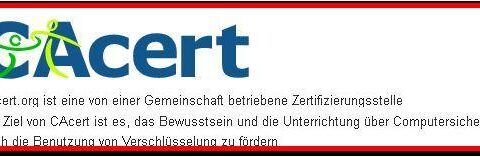 Bietet für Privatleute wie Firmen kostenlose Komplett-Verschlüsselung von eMails an: CAcert - eine Alternative zur neuen Verschlüsselungs-Technik von T-Online, Web.de, GMX.de oder Freenet.