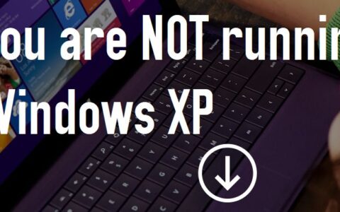 Die Windows-Betriebssystem-Testseite amirunningxp.com.