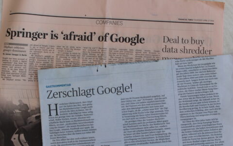 Axel-Springer CEO Döpfner: Weltweit Schlagzeilen mit seinem Google-Angriff.