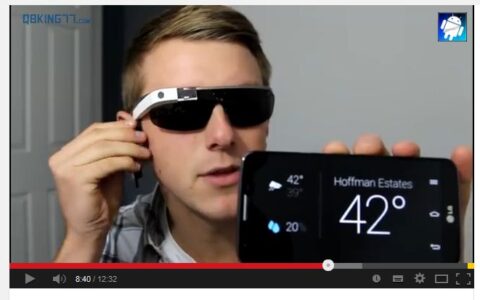 Ein Google Glass Eplorer.
