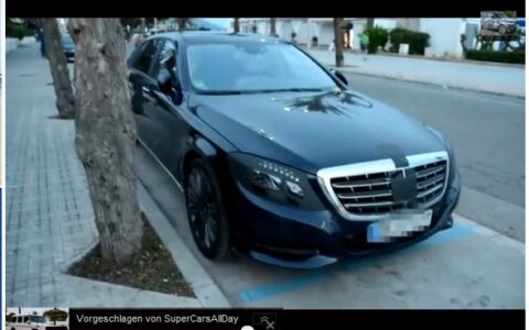 Der neue Maybach von Mercedes? Hier ein Screenshot von einem youtube-Video. Das Video ist angeblich in Spanien enstanden.