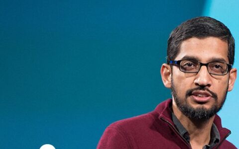 Erzählte kleine Märchen von offenen Google Plattformen Android und Google Chrome: Sundar Pichai, der Senior Vice President Google Android, Chrome & Apps.